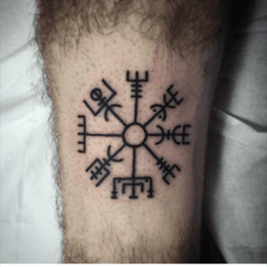 That symbol at about 7.30, something like that came to me in a mediration about 12 years ago, long begore i knew what it was. By Ash, on instagram as @AshBTattoos #dreamtTattoo #symbol #ancientsymbol #ancient #icelandic #blackink  