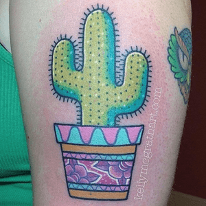 Mosaic Cactus tattoo #Cactus 