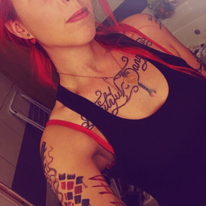 ❤️ #inked #redhead #tattoos #villans #badguys #beautiful #Dangerous #chest #arms #ink 