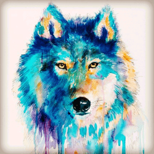 This is something I would love to have on my body #dreamtattoo #watercolor #wolf 