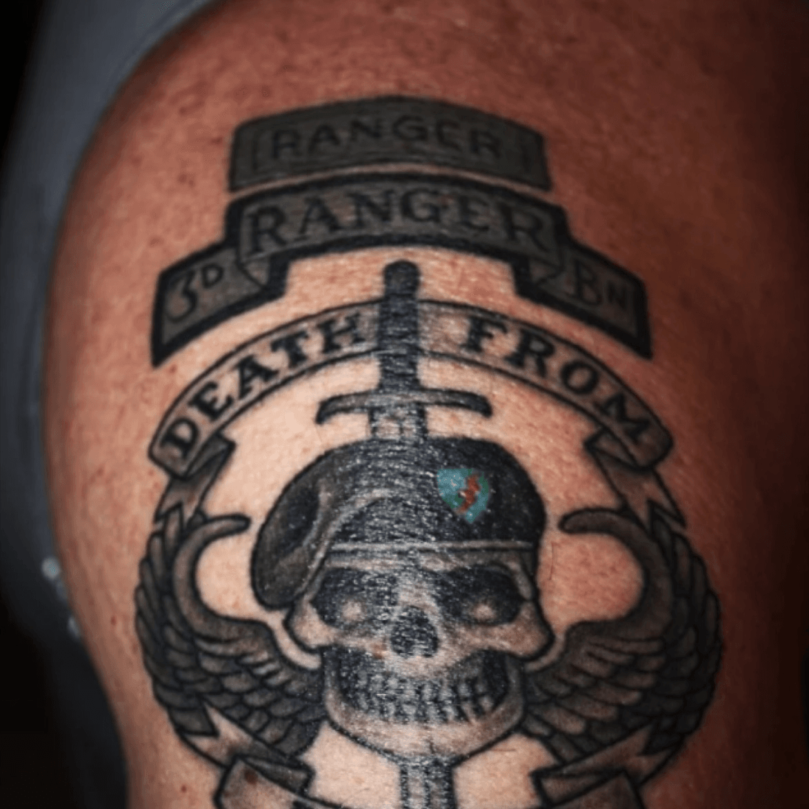 a team army ranger tattoo