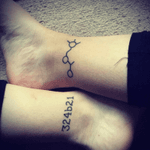 My ankle tattoos #orphanblack #acetylcholine #sciencetattoo 
