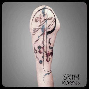 #abstract #watercolor #watercolortattoos #watercolortattoo made  @  #absolutink by #skinkorpus #watercolorartist #tattooartist