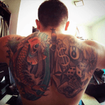 💎💎👑⭐️🔥🎱🎱🎲🎲💰💰💸 #tattoo #tattoos #tattoedmen #ink #inked #inkedboy #inkedguys #inkmaster #inkaddict #fish #koi #diamond #crown #gamble #star #joker #colors #amazing #luxo #luxus #lucky #luxurious #luxurylifestyle #lean #muscle #bodybuilding #back #picture #gopro #goprohero4