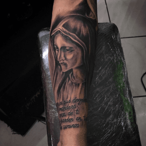 Andy Mendez Tattoos!!!! @eurekatattoostudio#tattoo #religious #blackandgrey #virginmary #andymendeztattoos #eurekatattoostudio #costaricatattoos 