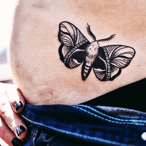Beautiful moth by Kordian Korsakowski from Caffeine Tattoo Warsaw
