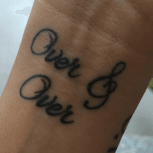 Over&Over, a song about marriage by Arcane Roots 💕me & my bf got this tattoo last January #coupletattoo 