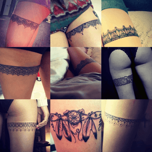 Looking for inspiration for a tattoo.... Garter tattoo as a first? These ones are all so beautiful! ❤️👌💯