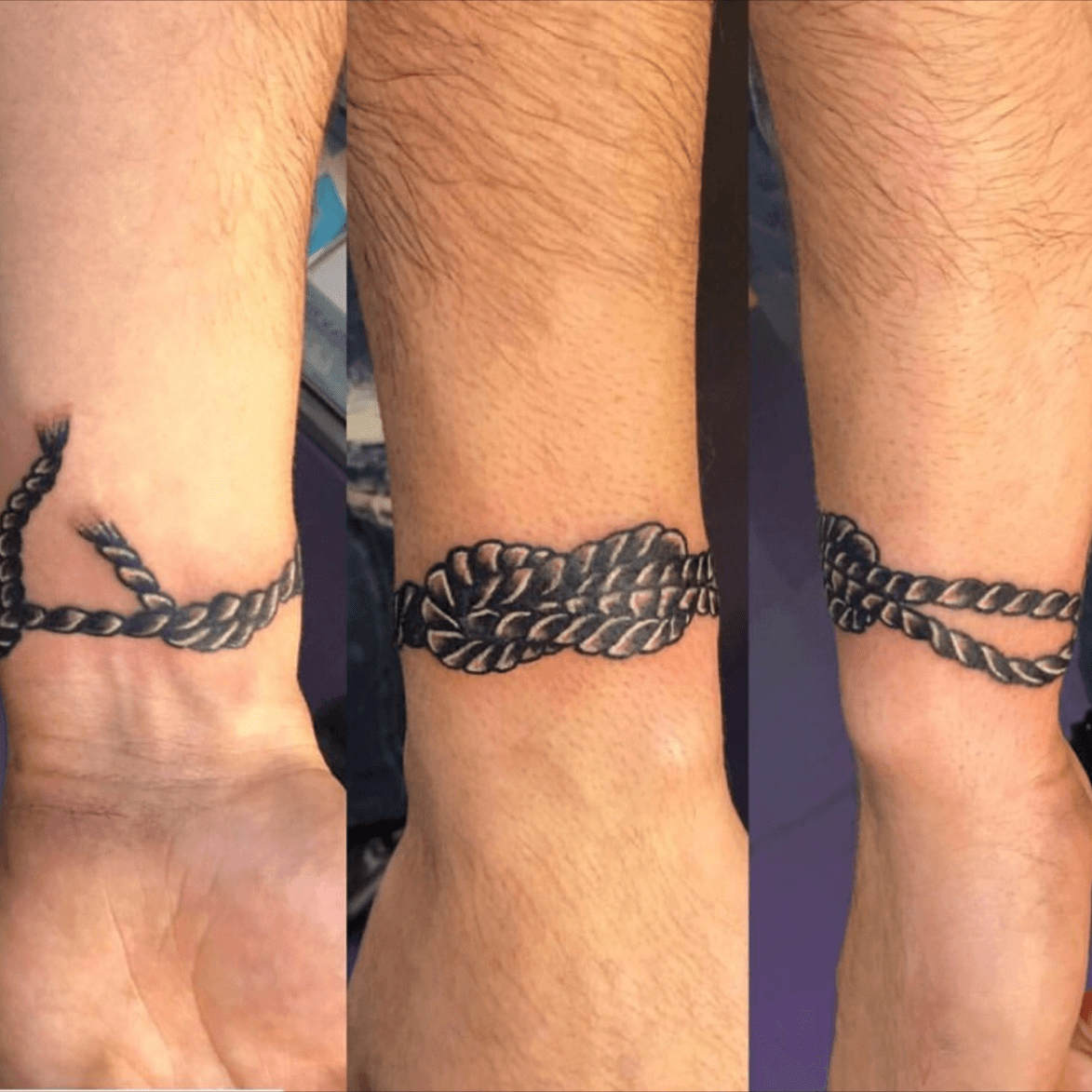Carrick Bend Rope Knot Tattoo Design  LuckyFish Inc and Tattoo Santa  Barbara