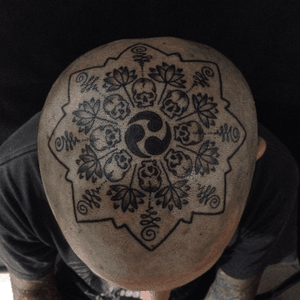 Mandala #tattoo #head #mandalatattoo 