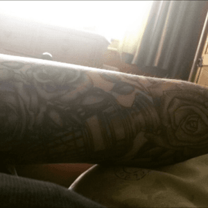  #leg #tattoo #ink #blackandgrey 