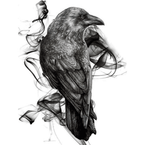 BEAUTIFUL raven/crow tattoo design #raven #crow #bird #black 