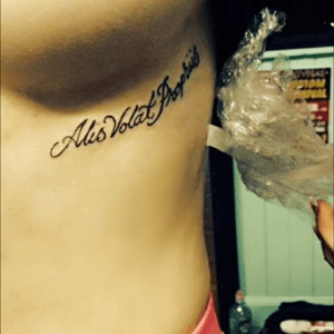 Alis Volat Propriis (latin) - 'She flies with her own wings' 