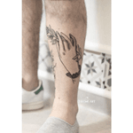 Number three #tattoo #leg #hand #olive #three #olivethree #monaco #dixiemeart #raul #main 
