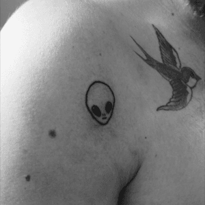 Tattoo done by me , Belgrade , Serbia #tattoo #tattoos #numbertattoo #lettering #letteringtattoo #blackandwhite #tattooartist #art #Tattoodo #blackworktattoo #tattooed #tattooart #blacktattoo #smalltattoo #alientattoo 