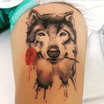 #wolf #lobo #rosa #tattoo #rose #JeffinhoTattow 