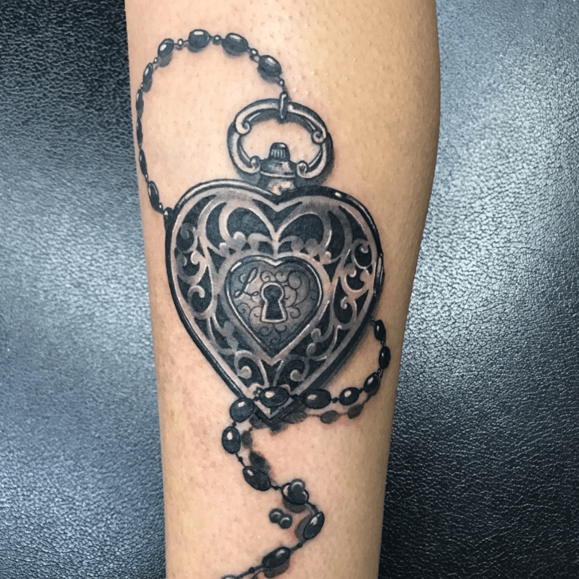 Tattoo uploaded by Tattoodo  Chained heart tattoo by Oozy Oozy  hearttattoos linework illustrative detailed heart anatomicalheart  love chain arrow blade knife  Tattoodo