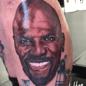 Not finished!!! Run out of time on this portrait of the legendary Terry Crews today. @terrycrews . Still have the midtones and highlights to go. Sorry for the shine from the aftercare @hustlebutterdeluxe but there is no filter on this image at all. First time of using @worldfamousink too and will be hard not to use anything but these from now on! The image just pops out, I love it!! Thank you @tattoolandsuppliesukltd for your help too! Thanx to @kerrystonetattoo for being a badass for getting this! #ilovemyjob #tattoo #bestofbritish @bestofbritish #tattoosnob @tattoosnob #stencilstuff @stencilstuff #cheyennetattooequioment @cheyennetattooequipment #phoenixbodyart #clairebraziertattoo #bridgnorth #shropshire @uktta #uktta