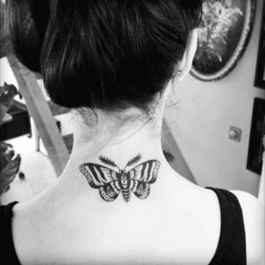 Gorgeos old school butterfly!!! By bunker tattoos @Breda #dutchtattooworks 