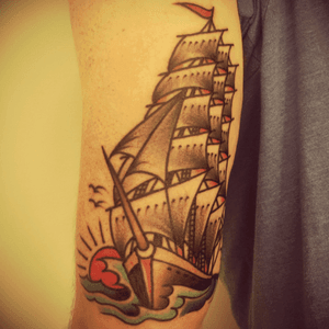 Ship by Steve Boltz @ Smith Street Tattoo #steveboltz 