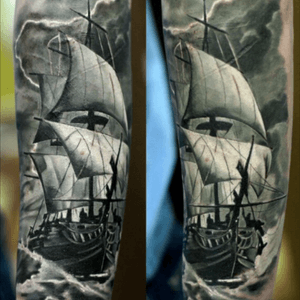 Scars cover #ship #sailboat #sea #realism #bg #Storm