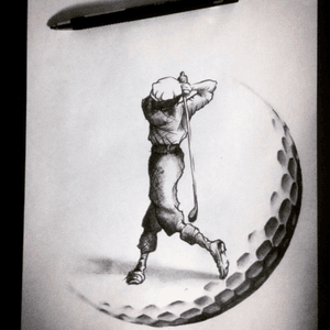 Moon swing #art #artist #tattoos #tattooart #drawing #illustration #sketch #golf #moon #paris #nyc 
