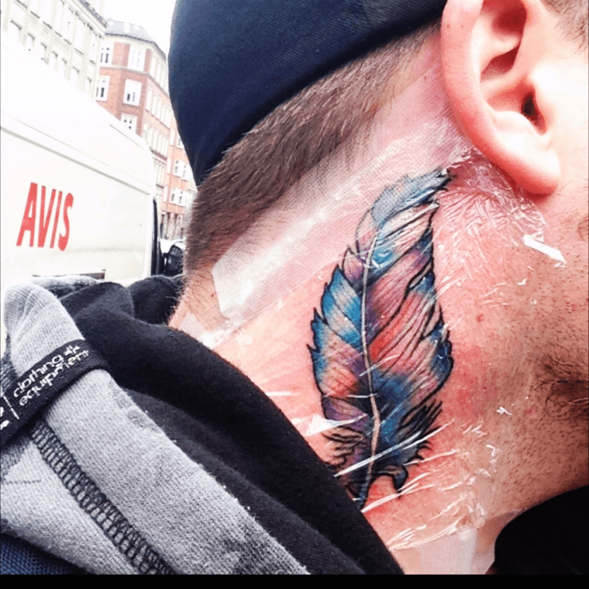 Aggregate 71 behind the ear feather tattoos best  thtantai2