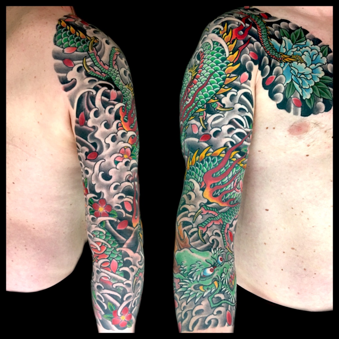 Sensational Japanese leg sleeve tattoo done by one of our talented artists   Instagram