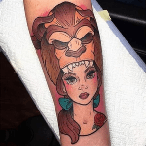 Beauty and the Beast remade tattoo #Disney 