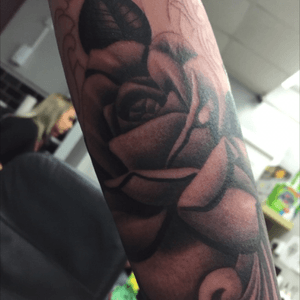 Rose as part of a sleeve