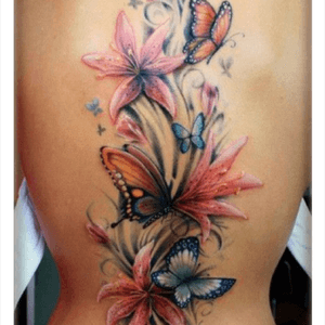 This would be my dream tattoo but roses and lilies  #megaandreamtattoo 