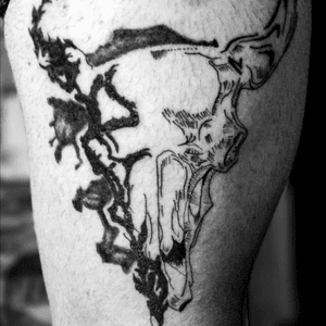Done my very close and personal friend @phamesse .. basically a zodiac sign tattoo done at its very best #Taurus #tattoo #inspire #ink #blackAndWhite #progress #Amazing #Grateful #passion #friend #goals 