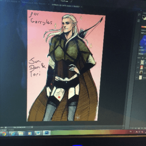 Last year in college i had this teacher that looked like legolas so my friends and i made him this, #legolas