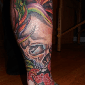 Other view of my leg tattoo