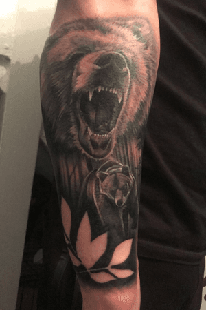 My bear tattoo to go with my stag