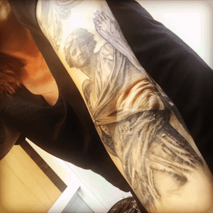 Love my tattoos #kikotattoorj #juniorogheri #tattoart #girlswithtattoos #tattoedgirl #angel #angeltattoo 