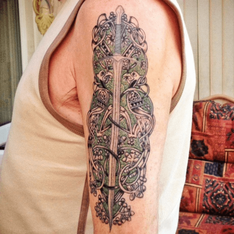 Gandalf vs Balrog by Greg Votaw  Atonement Tattoo in Seabrook TX  r tattoos