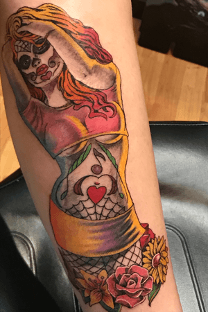 Day of the dead pinup girl 