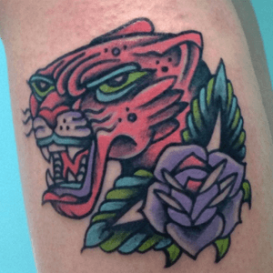 #panther#rose#tattoo 