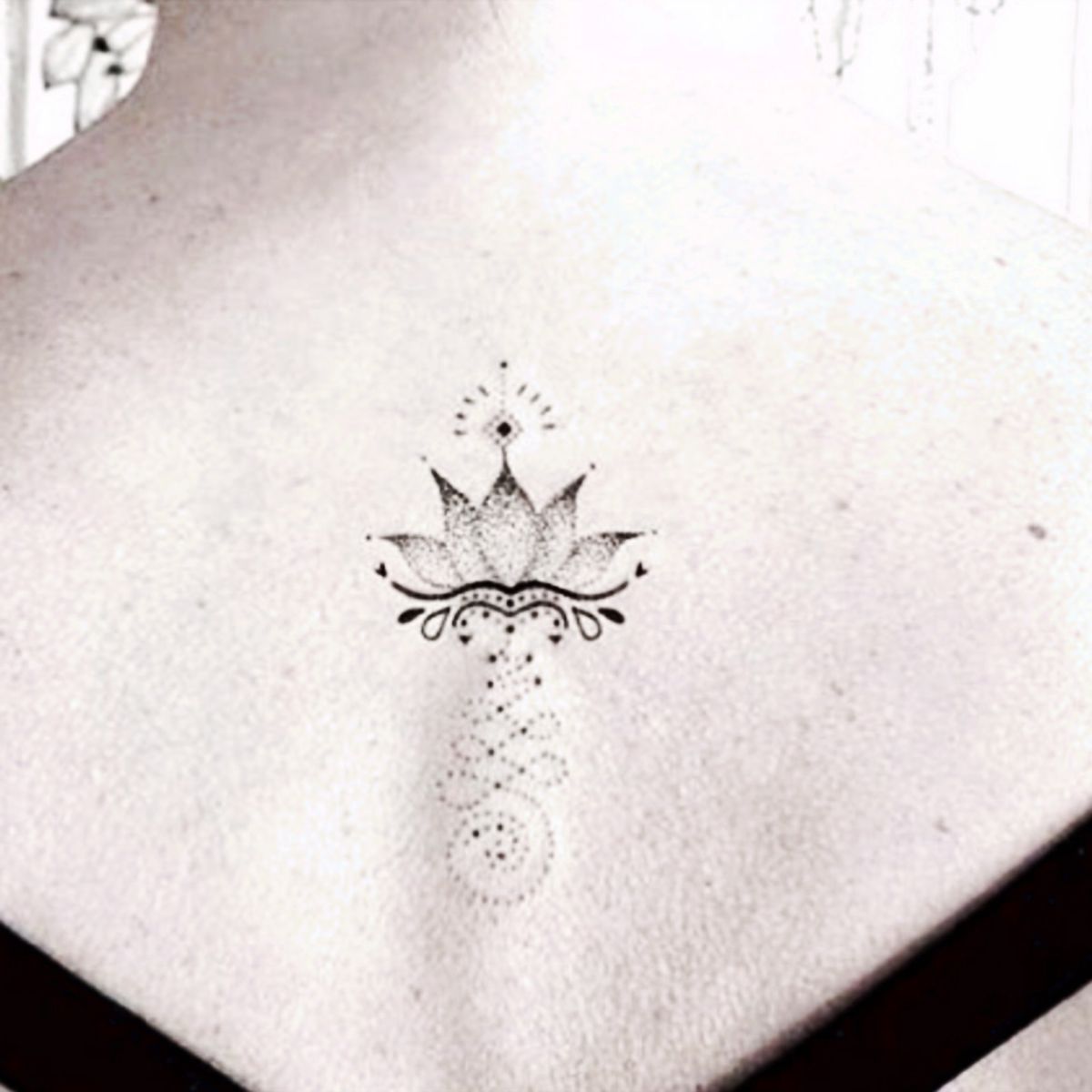 Tattoo uploaded by Tara • Small lotus #flowers #lotus #dotwork • Tattoodo