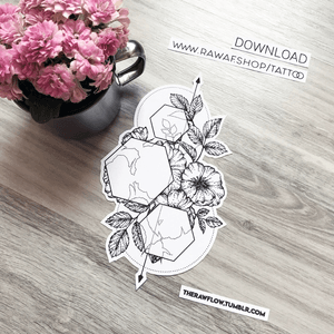 Dotwork prom roses waiting for the ladies! Download it from the shop: www.rawaf.shop #dotwork #blackwork #geometric #rose #roses #flower #flowers #flowertattoo #rosetattoo #dotworktattoo #nature #spring