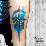 Watercolor compass tattoo, tatuaje de rosa de los vientos con acuarela#tattoo #tatuaje #cdmx #mexico #karmatattoomx #marianagroning #watercolor #acuarela #watercolortattoo #tatuajeacuarela #rosadelosvientos #brujula #compass #amazing #madeinmexico 
