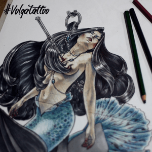 #volgatattoo #inkzombies #mermaid #sketch #neotraditional