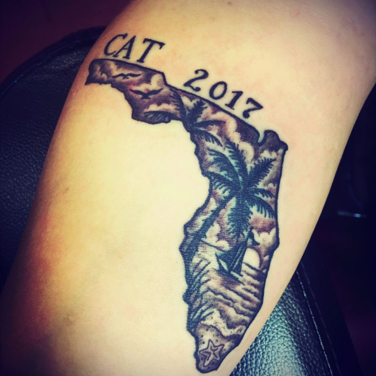 Tattoo uploaded by Ashlee Wilson • Custom designed Florida piece. 