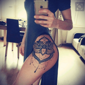 Want something like this on my hip!#hip #tattoo #mandala #henna #lotus #future #dreamtattoo 