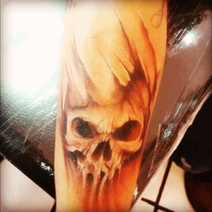Skull tattoo by Pko Rob