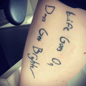 Mac Millers handwriting when i got to meet him 