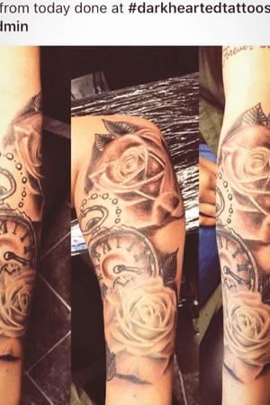 Womens arm tattoo @darkheartedtattoos 