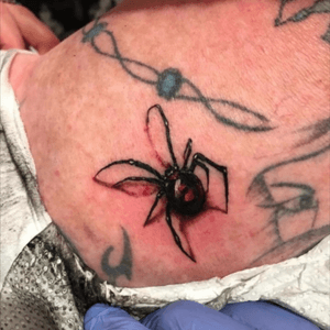 101st tattoo to a woman of 75 years old #spider#spider3d