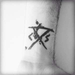 This is a take on the safecamp symbol by a band that have been the music to my life for the past 10 years. A sort of symbol for the good, the bad and the ugly times in my life. 